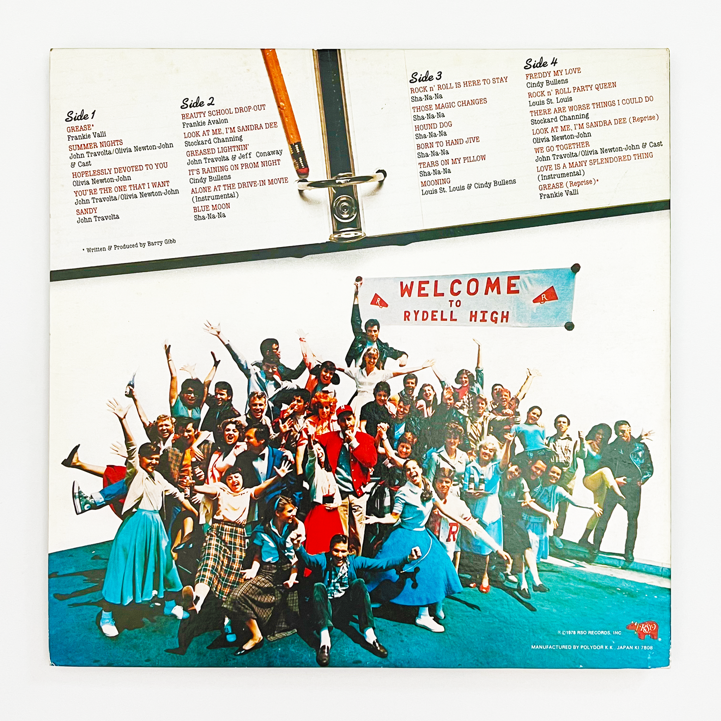 ORIGINAL MOVIE SOUNDTRACK "GREASE" - 1978