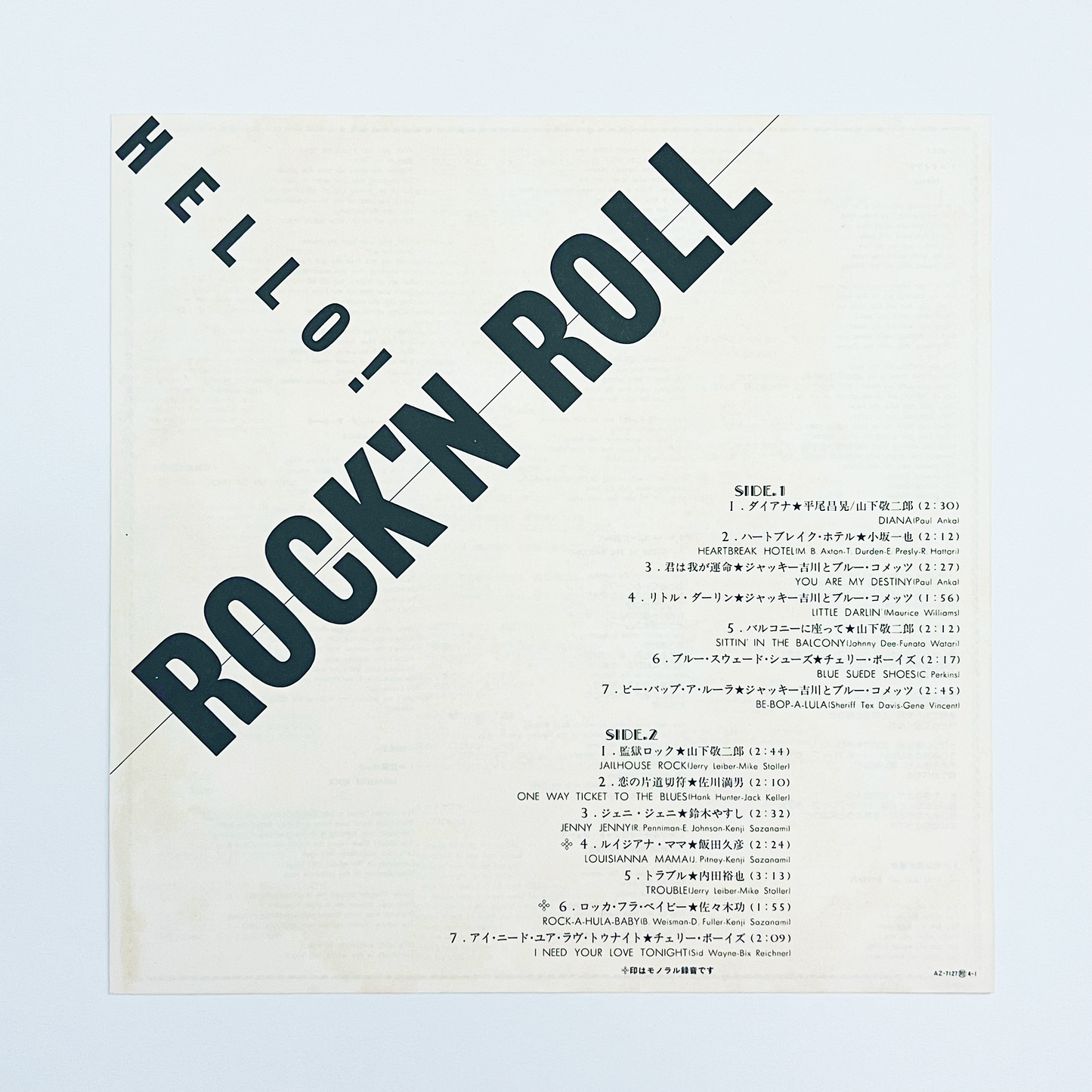 HELLO! ROCK'N ROLL - 1981