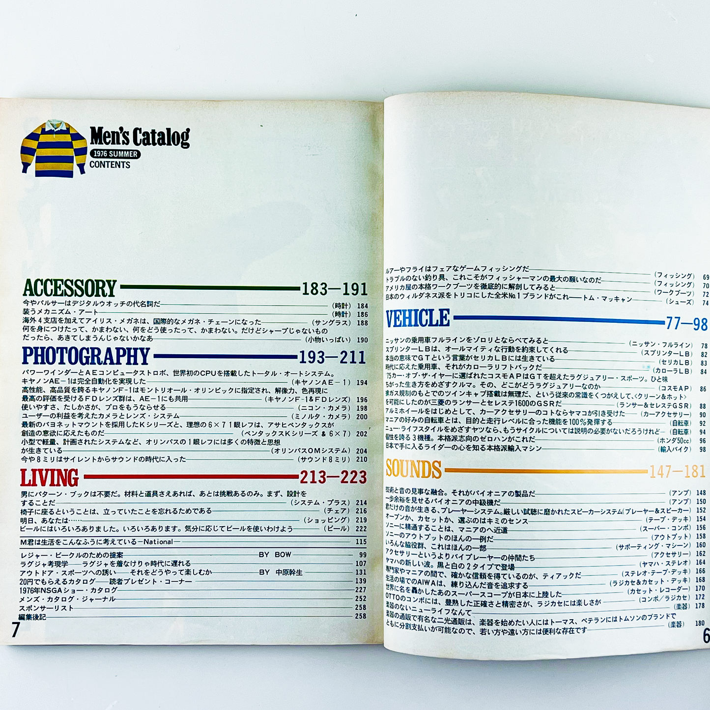 平凡パンチ MEN'S CATALOG SUMMER号 - 1976.7