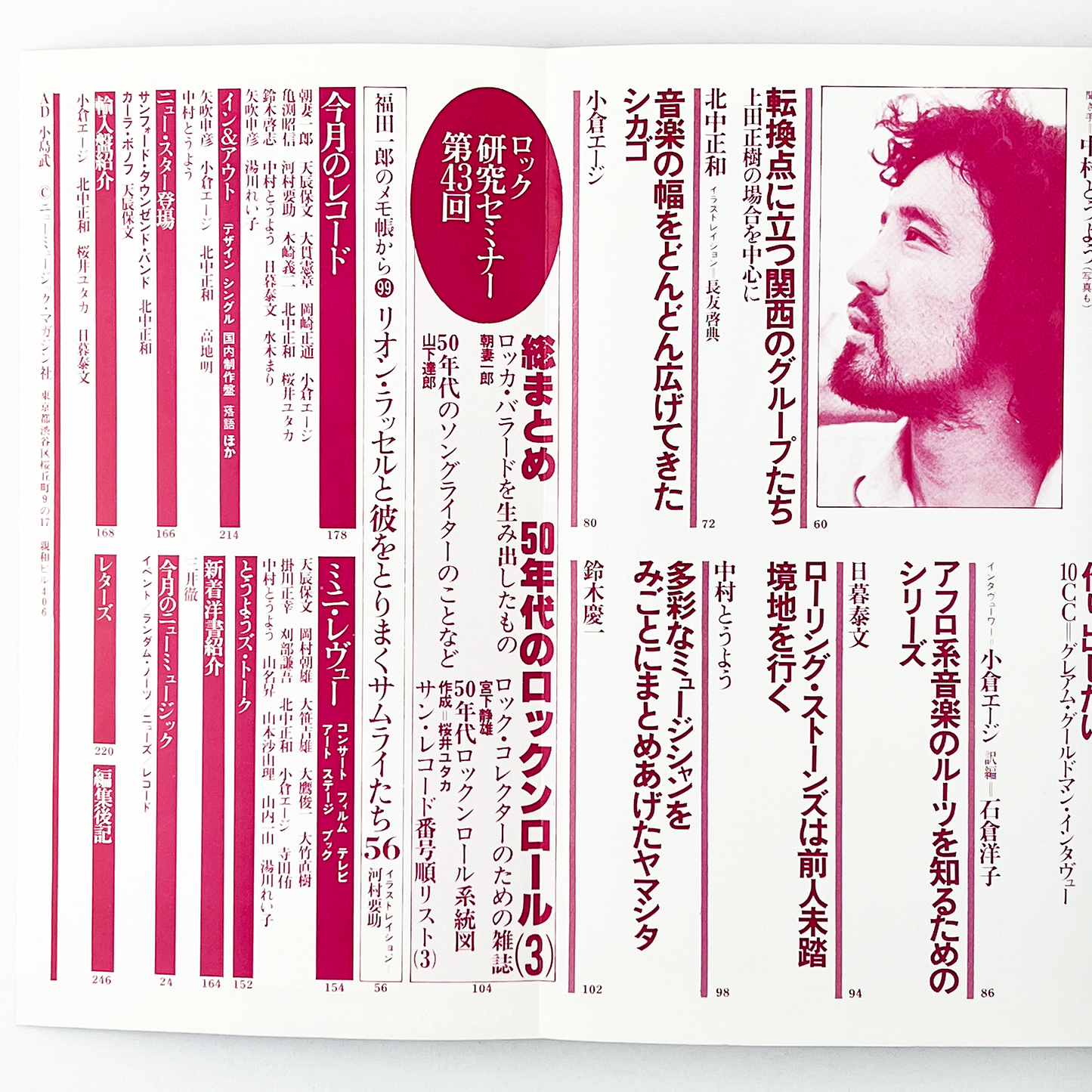 NEW MUSIC MAGAZINE 1977年 昭和52年11月1日｜ニューミュージックマガジン編集部